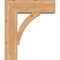 Ekena Millwork Thorton Block Smooth Bracket w/ Offset Brace, Western Red Cedar, 7 1/2"W x 22"D x 26"H BKT0806X22X26THR05SWR - alternate 4